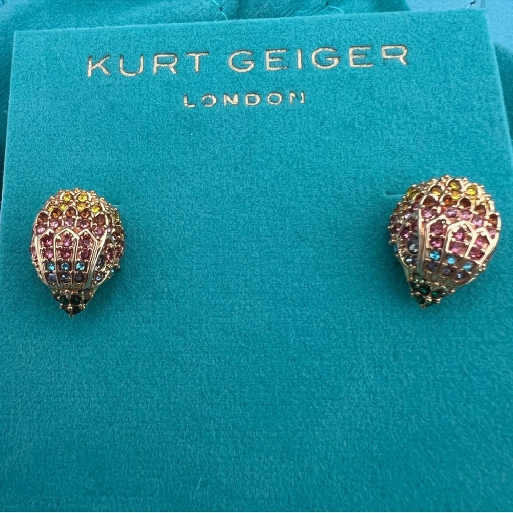 Kurt Geiger Multicolor Crystal Earrings - Picture 4 of 4